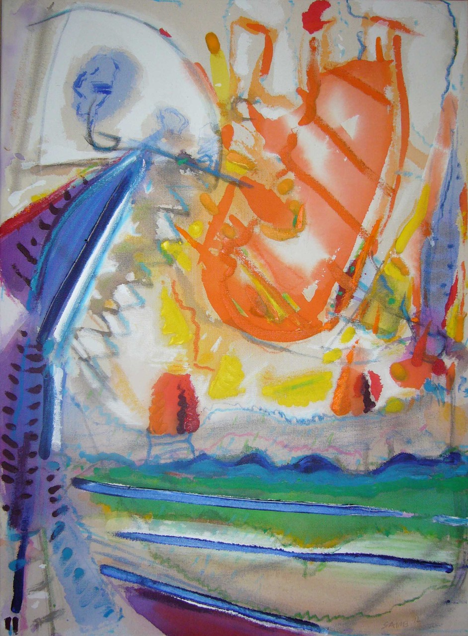 Farbkontakte-Momentaufnahmen, 2005-12, Mischtechnik auf Leinwand
