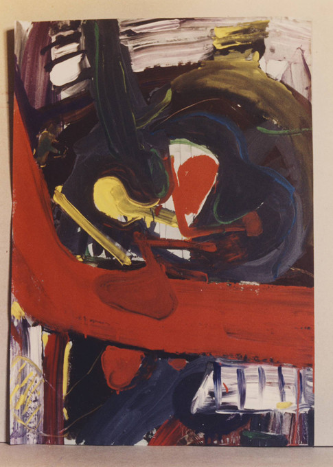 Wegbilder, Gouache, H 82 x B 62, 1980