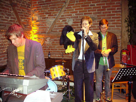 Kleines Jazzkonzert 2005 mit Gix, Johannes und Raphael Steber