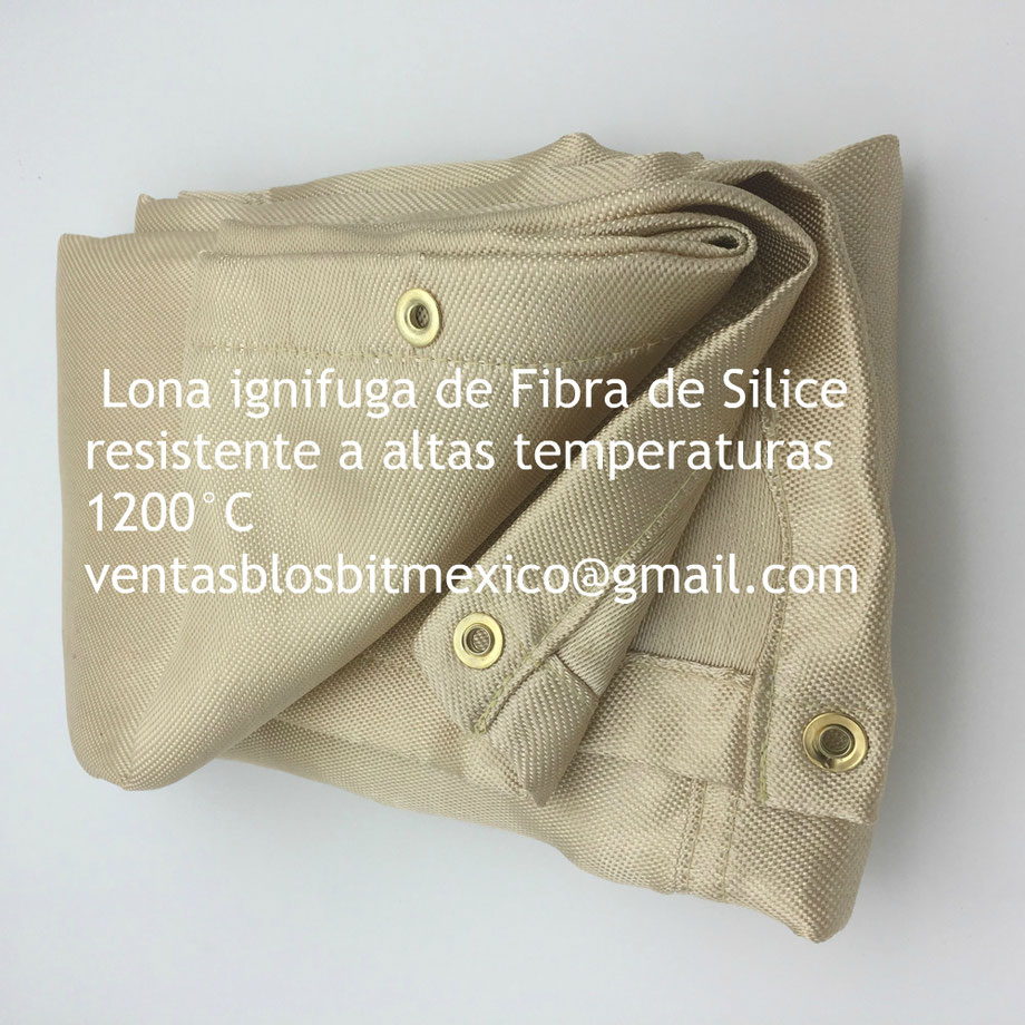 Lona Ignifuga Certificada de Silice resistente a 1,200ºC