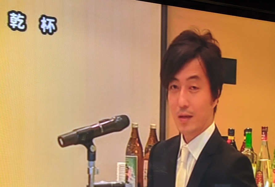 僕の結婚式で乾杯の挨拶をして頂きました