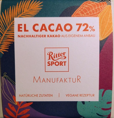 Ritter Sport El Cacao 72% - limitierte Manufaktur-Edition