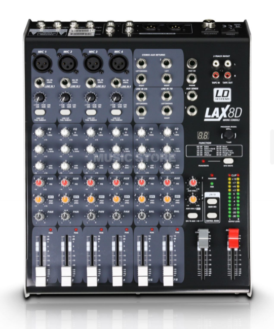 Mischpult LD Systems LAX80 mit FX Effect