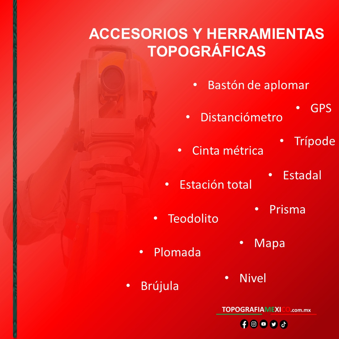 cuales son los accesorios topograficos