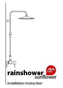 Quoss Installation for Aura Rainfall Shower, Rain Shower Sunflower