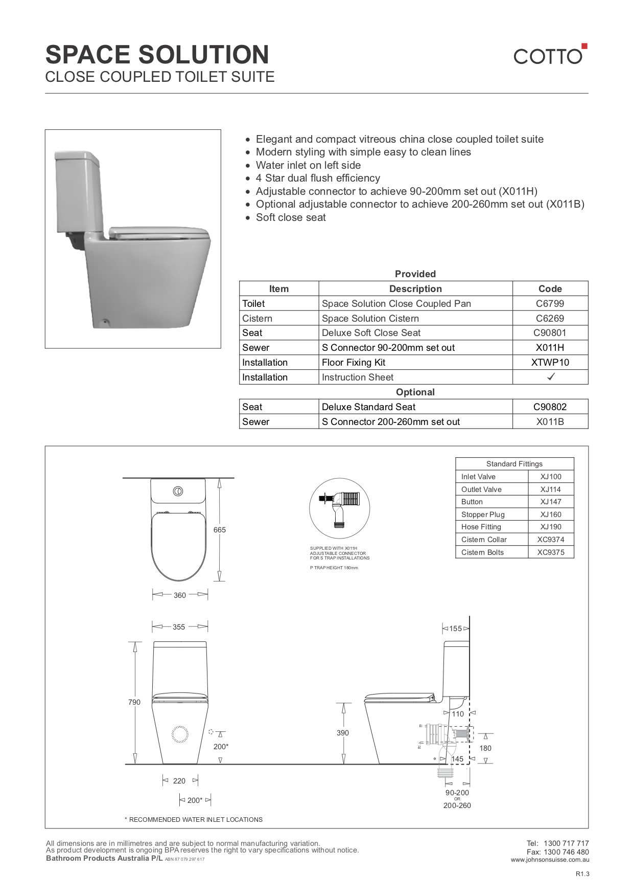 Closed Coupled Toilet Suites (including ivory) Bathrooms & Kitchens