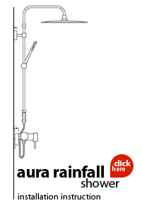Quoss Installation for Aura Rainfall Shower, Rain Shower Sunflower