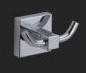 Double robe hook - square