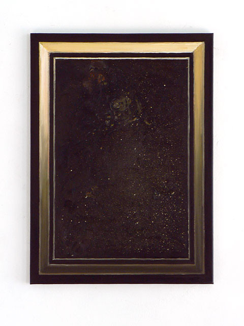 BERND IKEMANN «sp17_goldstaub», 2013, Öl/Leinwand, 75 x 55 cm