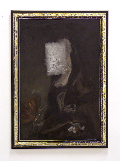 BERND IKEMANN «sp20_wallace», 2014, Öl/Nessel, 116 x 82 cm