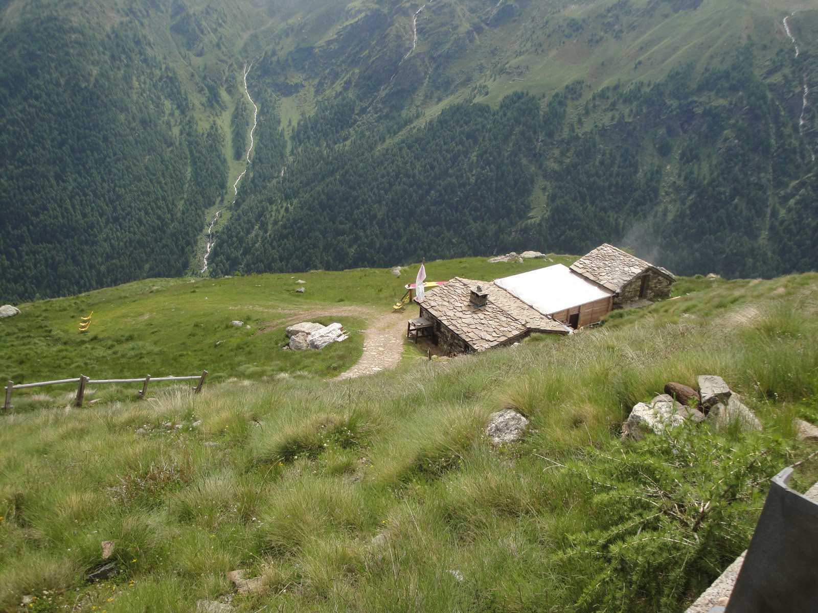 en montant vers le passo Gavia