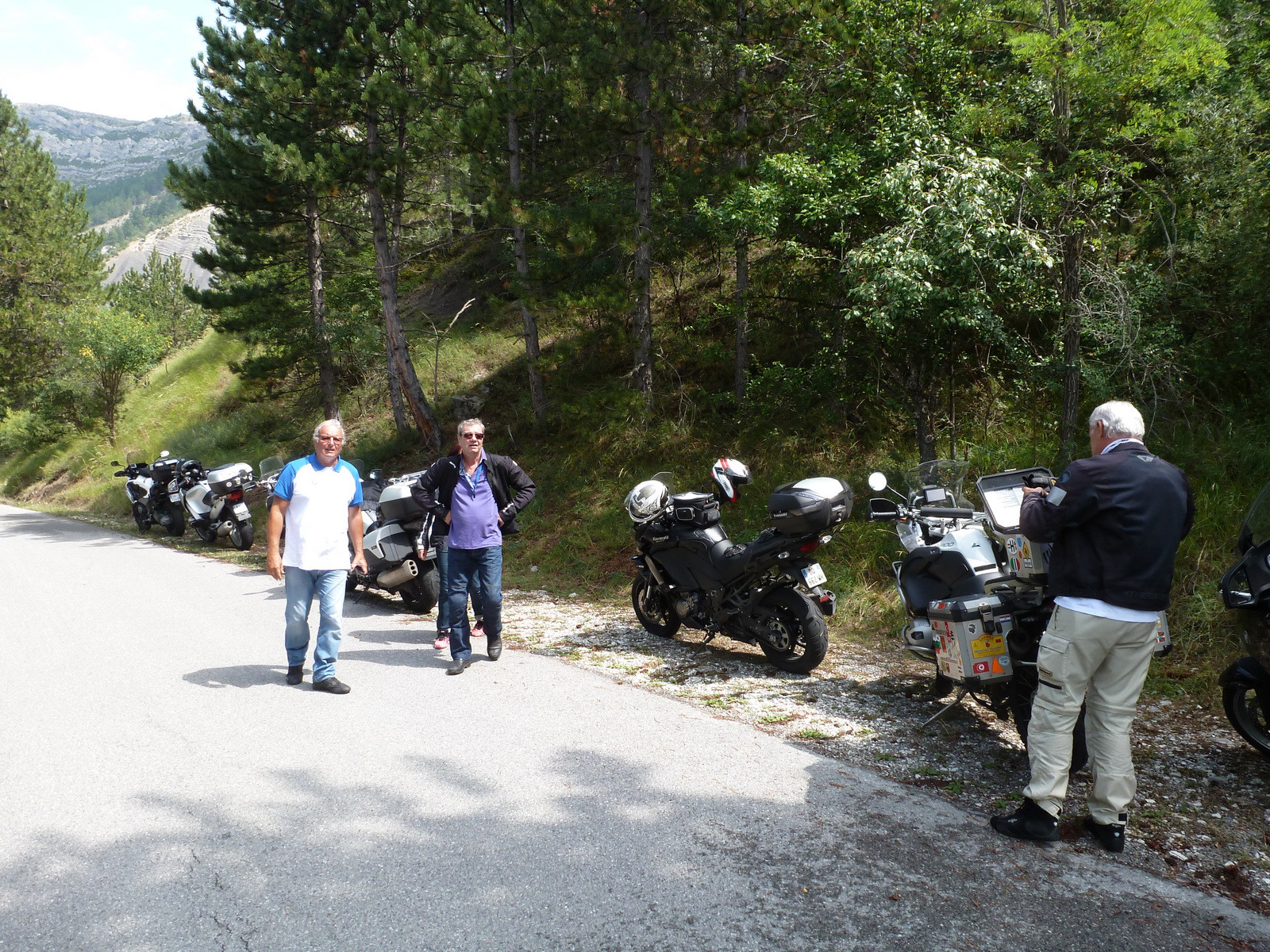 arrêt au Col de Corobin