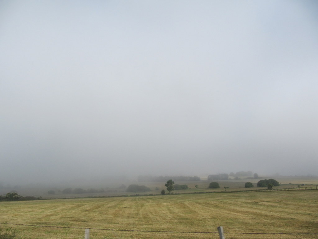 départ dans la brume matinale ...