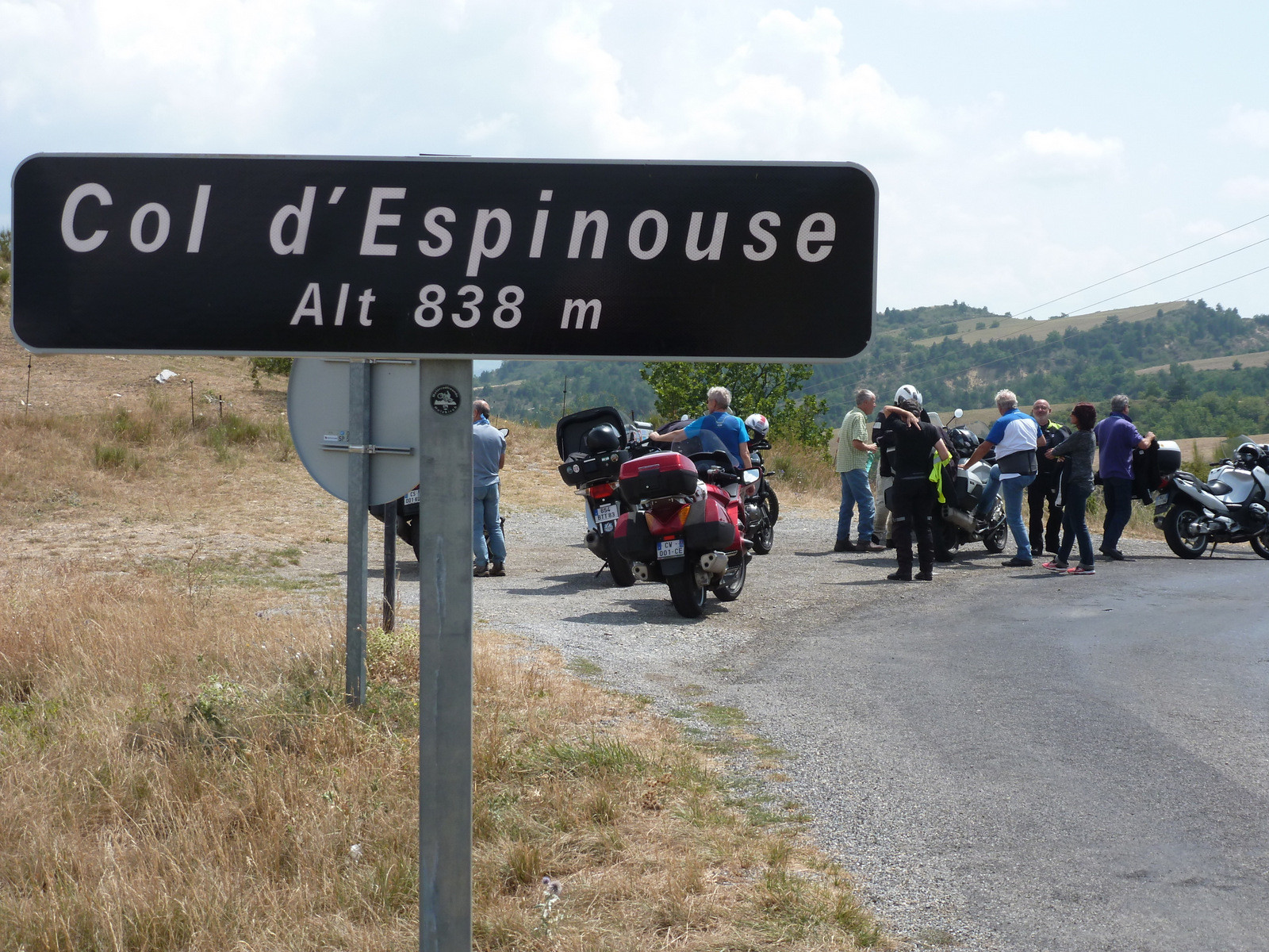 arrêt au Col d'Espinouse