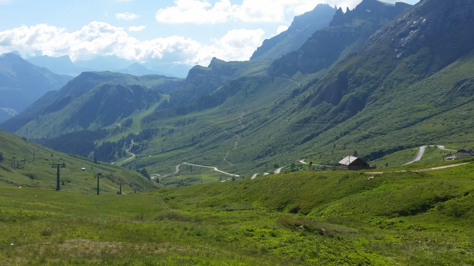 montée de Arabba au Passo Pordoï