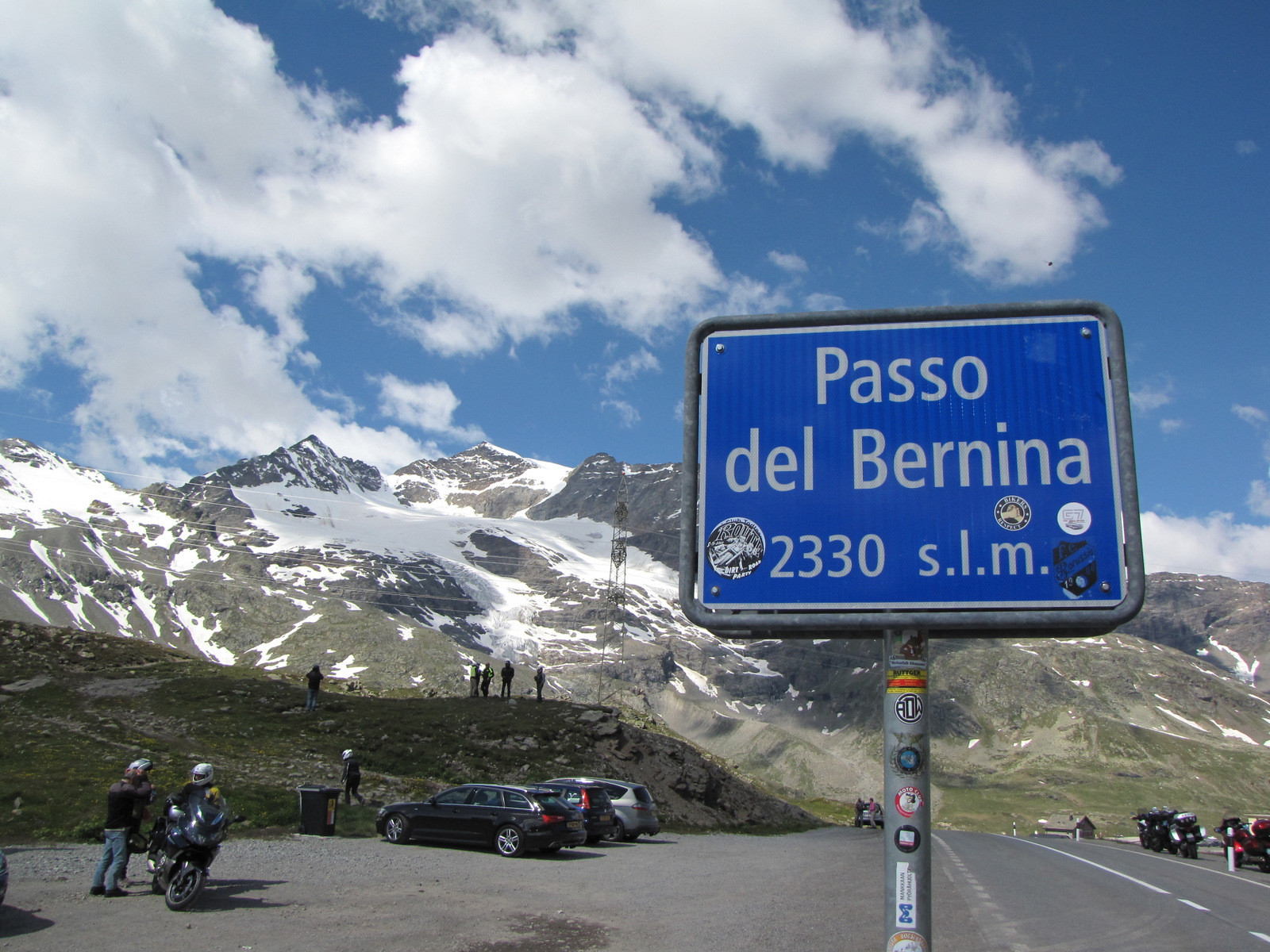 arrêt au passo del Bernina (Suisse)