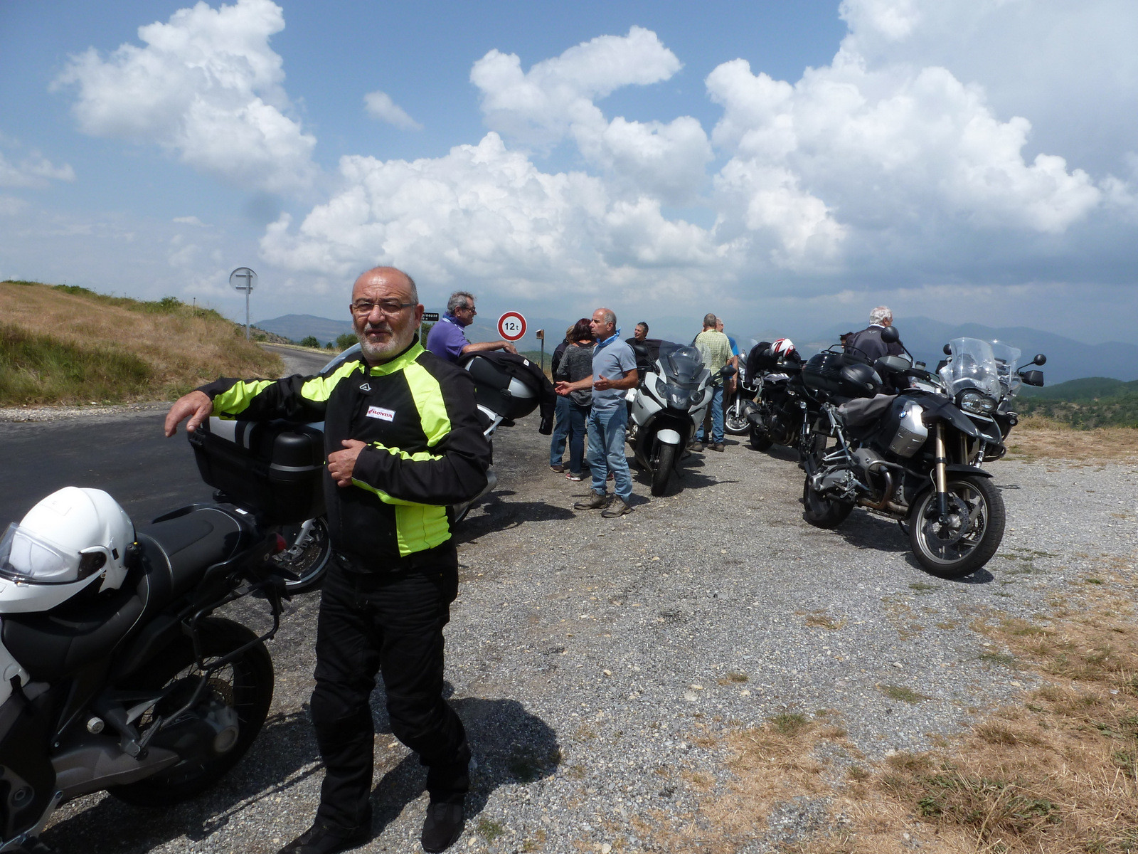 arrêt au Col d'Espinouse