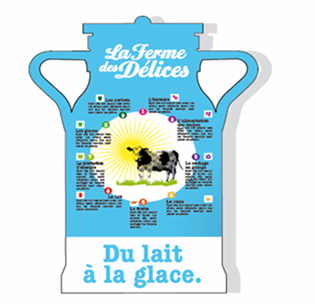 Du lait à la glace, pour l'accueil à la ferrme Délices Foreziens 