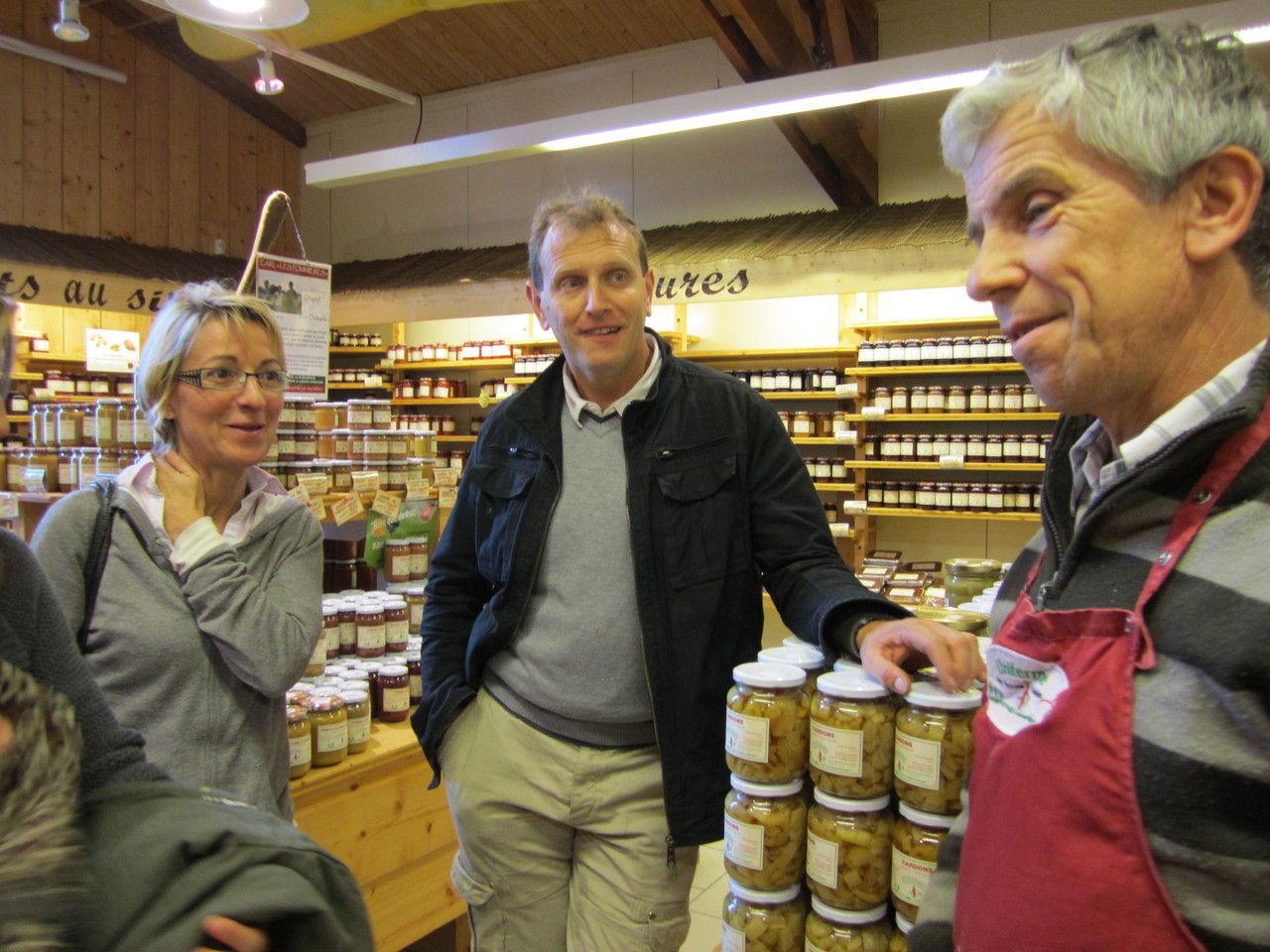 Visite du magasin Uniferme (69), par J.Michel Guyot, producteur associé depuis 1978 