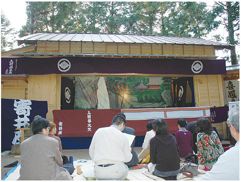 The puppet stage at Kamiyama Town, known as the Ono-Sakurano Stage