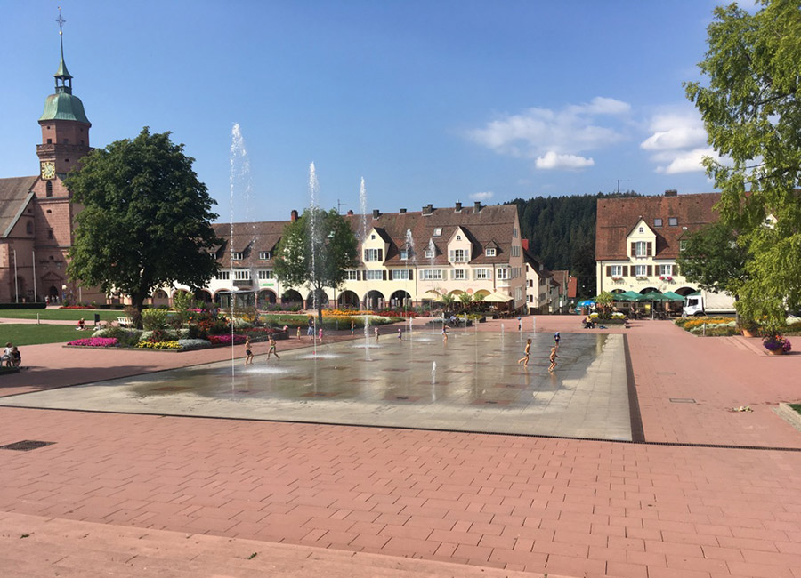 Freudenstadt im Nordschwarzwald, der größte Marktplatz Deutschlands