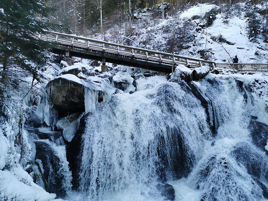 Triberger Wasserfälle im Winter