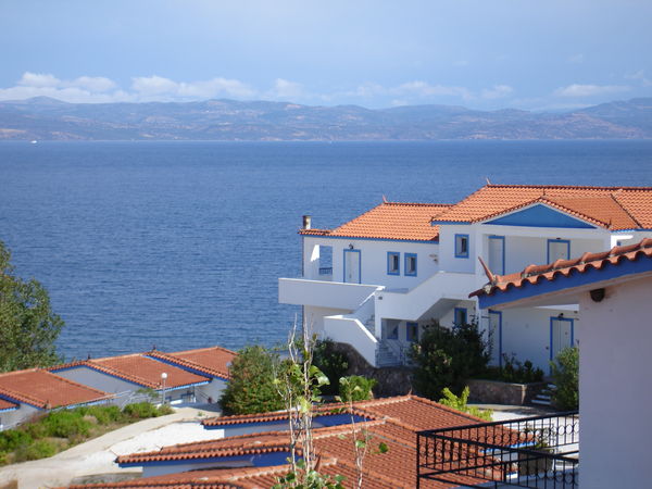 Sicht aus Hotelzimmer auf die türkische Küste