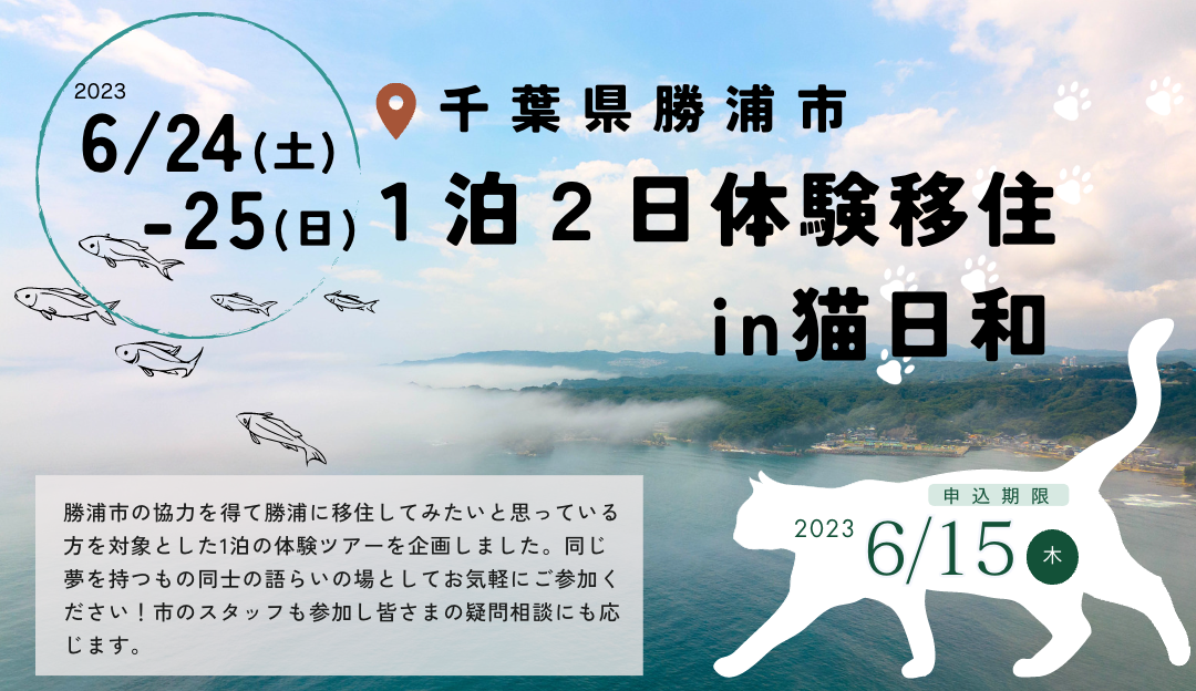 千葉県勝浦市１泊2日体験移住in猫日和