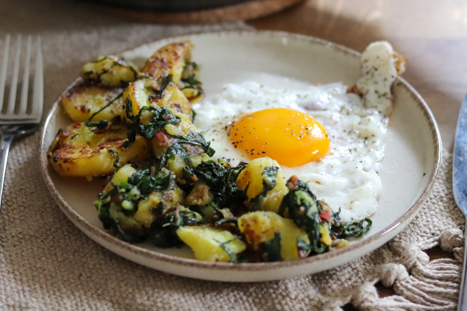 schnelle Kartoffel-Mangold-Pfanne