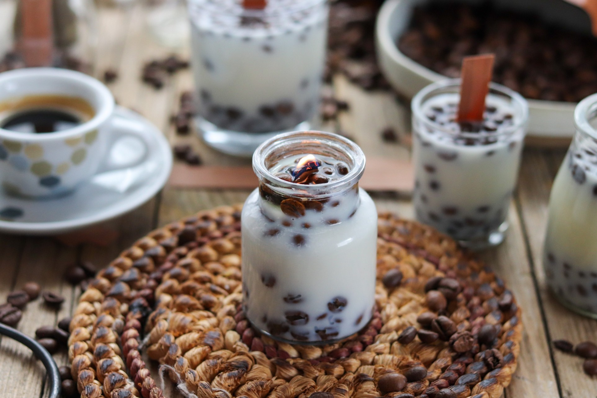 DIY Kaffeeduftkerze