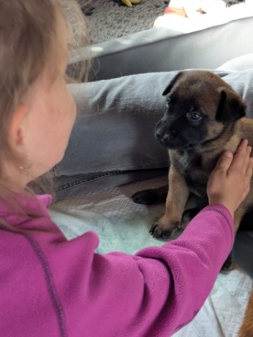 Schmusen mit den Kindern
