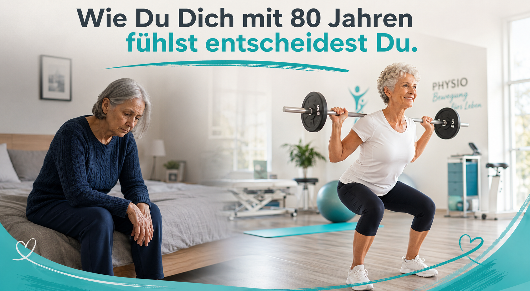 Du entscheidest, wie Du Dich mit 80 fühlst!