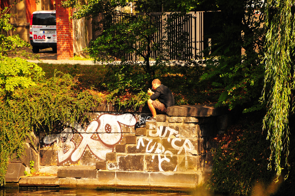 A cig break on the 'Spree' river