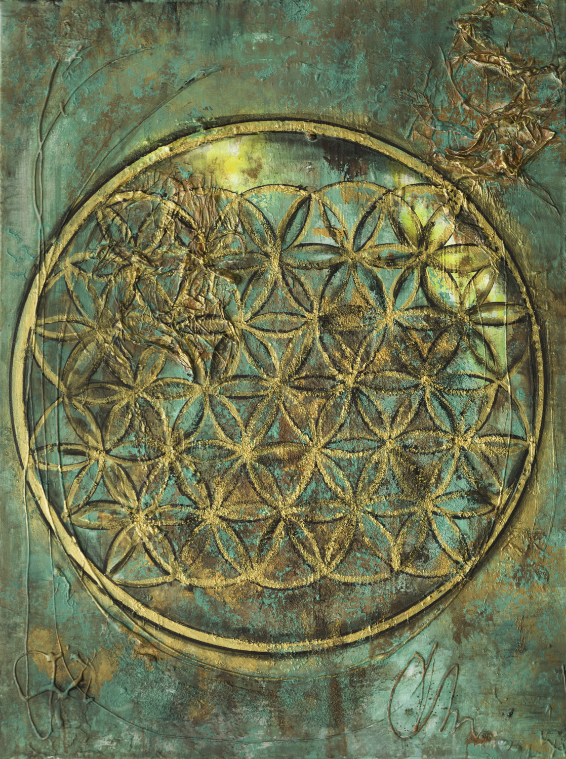 "Flower of life" 60 x 80cm VERKAUFT!