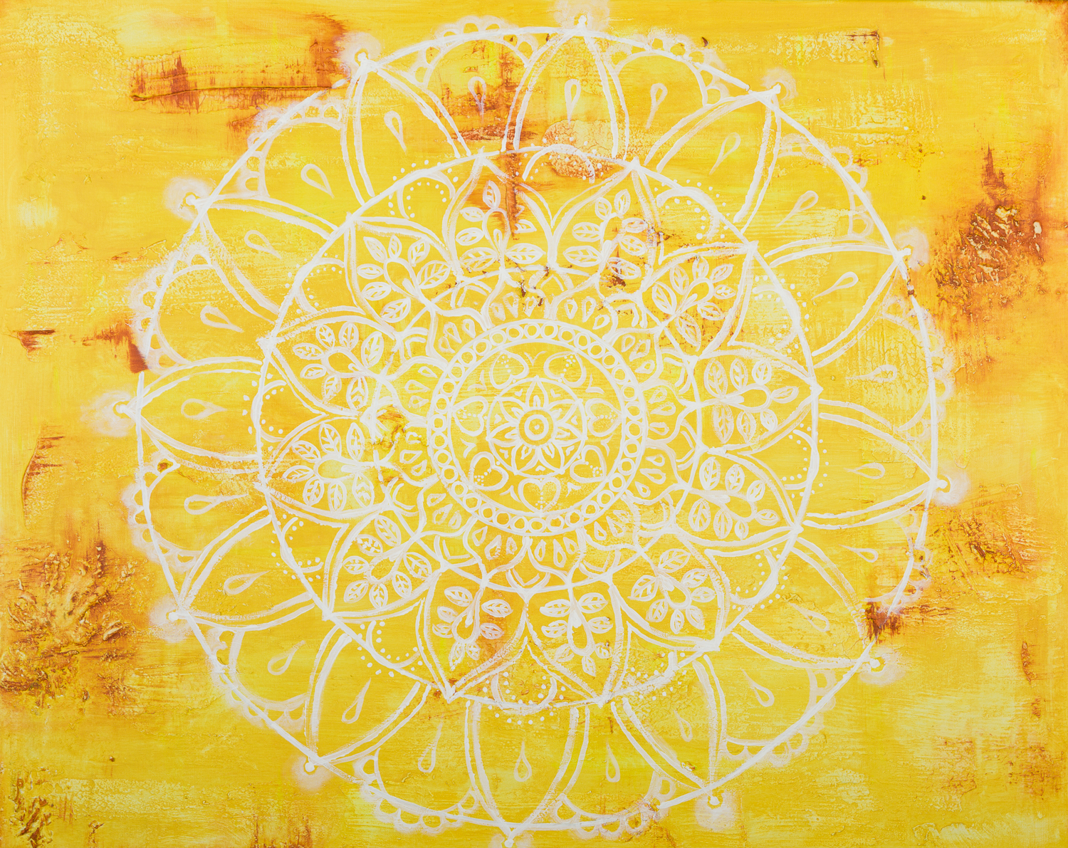 "Sunflower" Acryl auf Leinwand 80x100cm