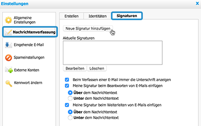 Bild: Jimdo Webmail E-Mail Wiederherstellung
