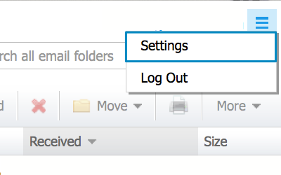 Bild: Jimdo Webmail Sprache einstellen