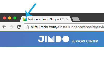 Bild: Favicon im Browser Tag