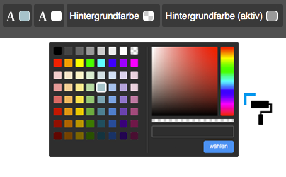 Bild: Style-Optionen Navigation