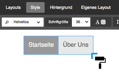 Bild: Style-Optionen Navigation