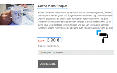 Bild: Style-Optionen Shop