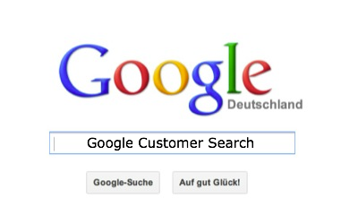 Bild: Google Customer Search mit Jimdo