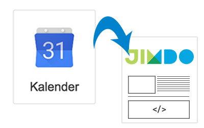 Google Kalender auf Jimdo-Seite einfügen