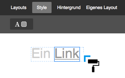 Bild: Style-Optionen Links