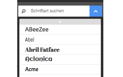 Bild: Überschrifen und Style-Optionen