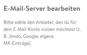 Jimdo Domain konfigurieren