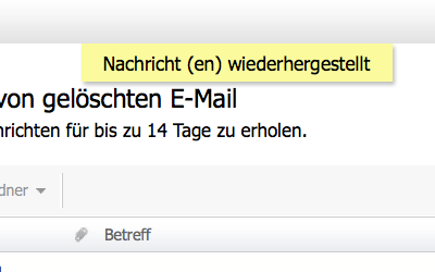 Bild: Jimdo Webmail E-Mail Wiederherstellung
