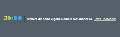 Bild: Fußzeile bei Jimdo