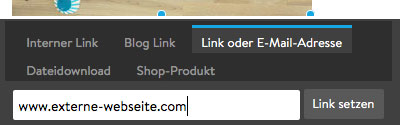 Jimdo-Bild: Externen Link einfügen
