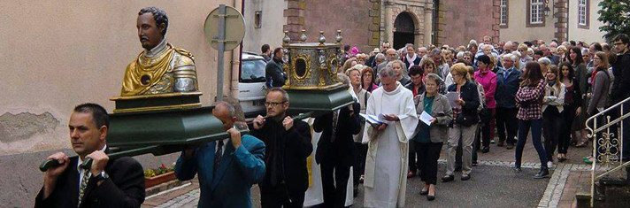 Paroisse & Conseil de Fabrique - Procession des reliques de Saint-Quirin                                                                                                                                                                        